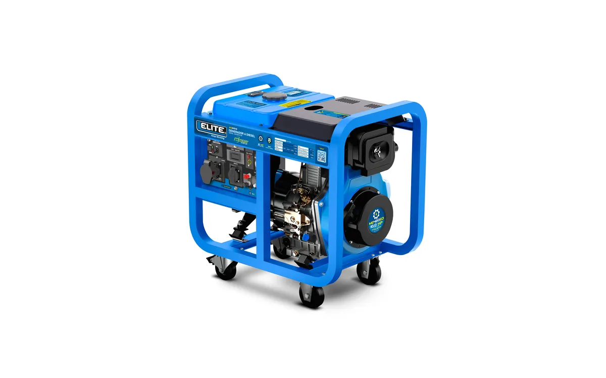 GENERADOR DIESEL ABIERTO 6.000W 120V-240V 60HZ ENCENDIDO ELÉCTRICO CON LLAVE Y MANUAL